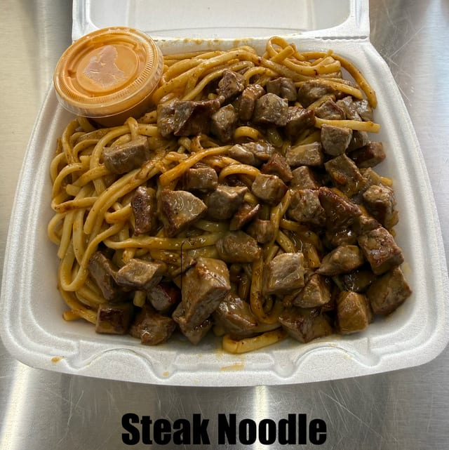 Hibachi Steak Noodles.